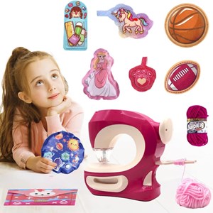 چرخ خیاطی کودک همراه با نخ کاموا Kids Sewing Machines _اسباب بازی لوازم خانگی